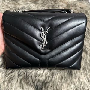 Ysl loulou small matelasse flap bag